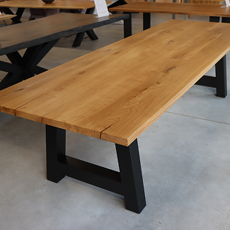 Eiche Rustikal Tisch 4cm – 300x100cm A-Model